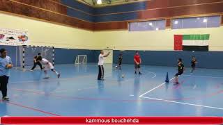Un tres bon exercice pour debuter une seance d,entrainement handball