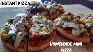 Instant Pizza recipe | तव्यावर १५ मिनिटांमध्ये बनवा झटपट पिझ्झा | Pizza recipe -Kitchen Food Journey