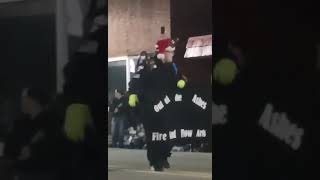 Lieutenant J. Earls walking in the Buckhannon Christmas Parade 2022