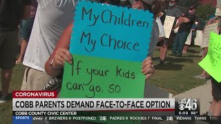 Cobb County parents demand face-to-face learning option