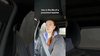 My day as a preschool teacher
