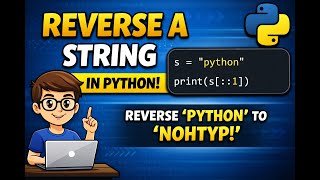 Reverse a String in Python in One Line 🔥 | Python Trick #shorts