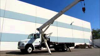 Sold! Frieghtliner FL70 14 Ton Crane Truck USTC 1410 61' Boom 18' bidadoo.com