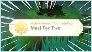 Inazuma Hidden Achievement - Meal For Two (The Gourmet Supremos: Cook-Off)