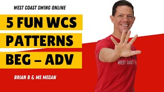 5 Fun West Coast Swing Moves  😍 WCS Dance Steps