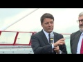 renzi a bari per l inaugurazione del ponte asse nord sud