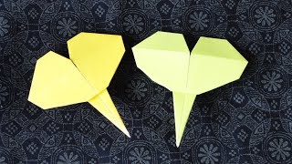 折り紙【いちょう】1枚でできる折り方 Origami【Ginkgo】How to fold with one sheet