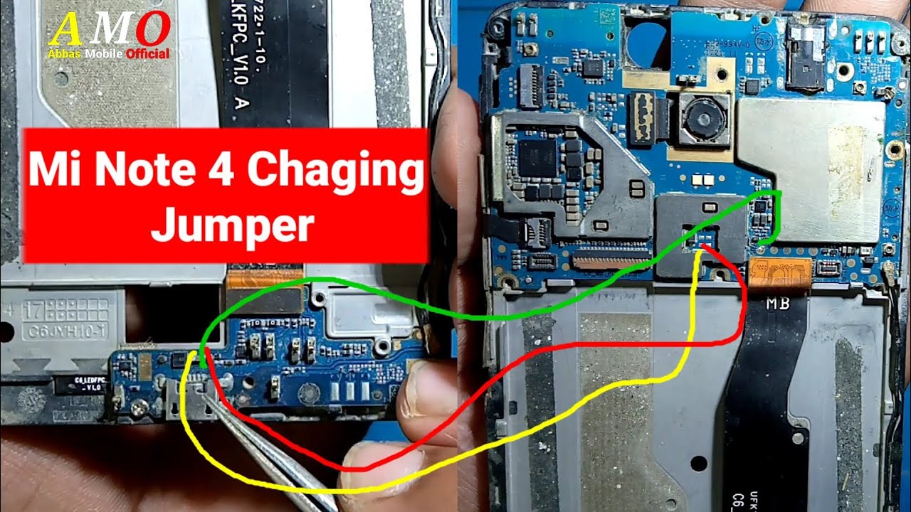 Mi Note 4 Charging Jumper Solution | Note4 Fake Charging Note3 Fake ...