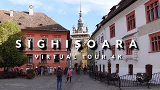 Sighișoara, Romania Virtual Tour 4K. Explore the birthplace of Dracula | Medieval Fortress