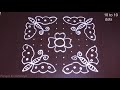 awesome friday kolam with butterfly dotted rangoli deepam muggulu designs 10x10 dots ramrangoli