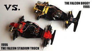 Tamiya The Falcon vs The Tamiya Falcon Stadium Truck: The First vs. The Last!