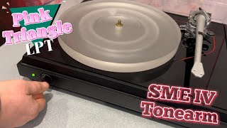 Pink Triangle LPT (Little Pink Thing) turntable and SME IV tonearm lovely example 😄