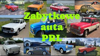 Zabytkowe auta PRL, Volkswagen Garbus - Moskwicz - Zastava 750 - Trabant - Fiat 131 Mirafiori- Dacia