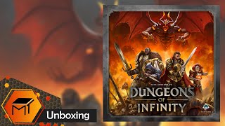 Dungeons of Infinity Deluxe all in Pledge Unboxing