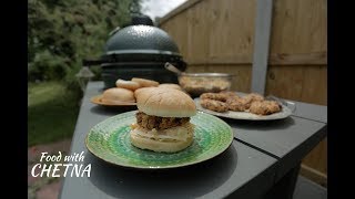 Delicious vegetarian bean burger - Food with Chetna