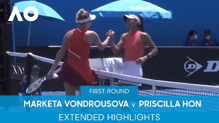 Marketa Vondrousova v Priscilla Hon Extended Highlights (1R) | Australian Open 2022