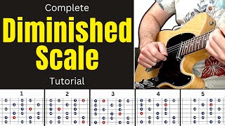 Ultimate DIMINISHED SCALE Guitar Tutorial - How to Practice & Use the Diminished Scale on Guitar