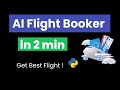 I CREATE AI FLIGHT BOOKER APP IN 2 MIN USING PYTHON
