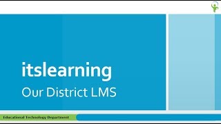 What is itslearning?