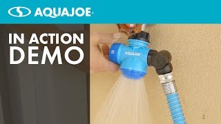 SJI-MFGA1 - Aqua Joe Multi-Function Outdoor Faucet and Garden Hose Tap Connector - Live Demo