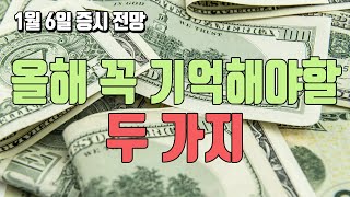 1월 6일 증시 전망 : 남과 다른 생각을 할 때