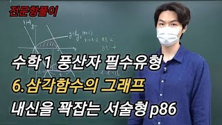 수학1 풍산자필수유형 6.삼각함수의그래프 (서술형) p86