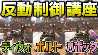 【APEX LEGENDS】主要銃のリコイルを制する！反動制御講座！【エーペックスレジェンズ】