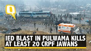 IED Blast in J&K’s Pulwama: At Least 20 CRPF Jawans Killed, Several Injured | The Quint