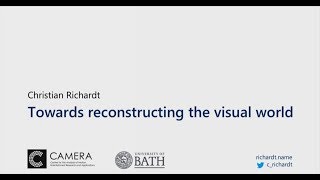 Towards reconstructing the visual world