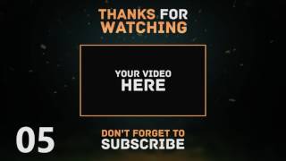 Top 10 Free Outro Template for YouTube Videos (After effect)