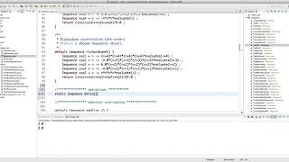 Java for Scientific Computing: Operations on Sequences
