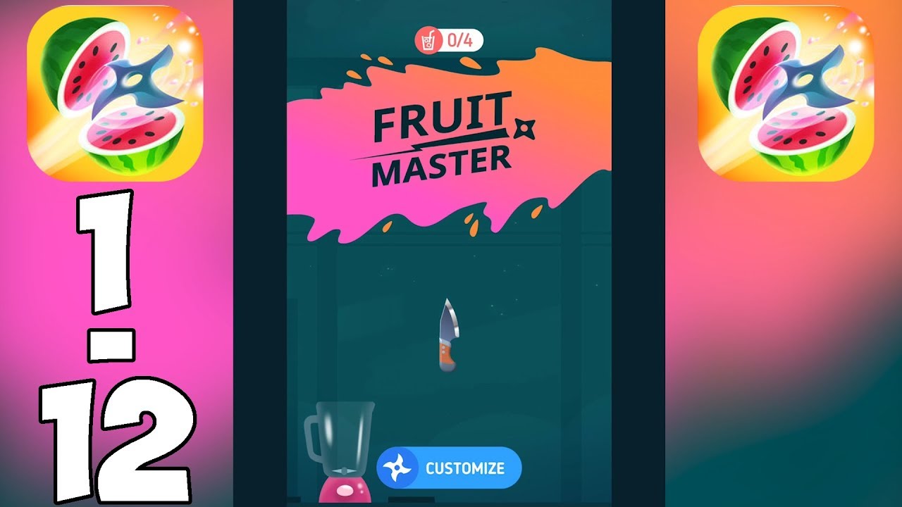 Fruit Master Gameplay First Level 1 12 Ios Android Youtube