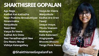 Shakthisree Gopalan Tamil Hits & Best Songs - 2024 | New Shakthisree Gopalan Son