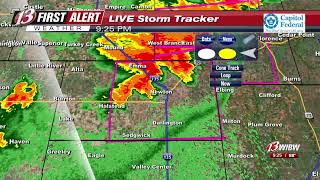 Tornado warning issued for Marshall and Pottawatomie Counties.