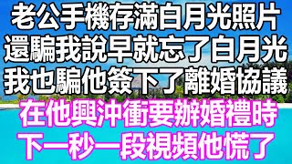 老公手機存滿白月光照片，還騙我說早就忘了白月光，我也騙他簽下了離婚協議，在他興沖衝要辦婚禮時，下一秒一段視頻他慌了 #溫情人生#情感故事#情感#愛情#婚姻#幸福人生#遊戲#故事#pokemon #原神