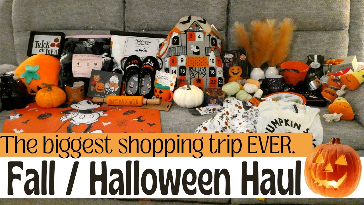 Giant Fall And Halloween Haul 2022 I Home Decor Fashion Haul Youtube