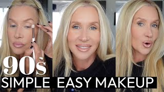 EASY *5 Minute* 90s Minimal Makeup For Women Over 45