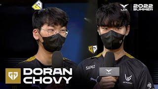 Doran, Chovy 인터뷰 | 젠지 vs. DRX | 07.28 | 2022 LCK 서머 스플릿