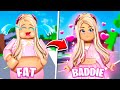 FAT TO BADDIE IN ROBLOX BROOKHAVEN!