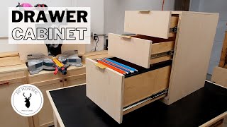 DIY Drawer Cabinet | Drawer Making and Installation // Plans available