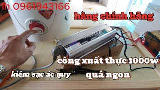 kích 1000w kiêm sạc ác quy quá tiện