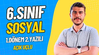 6. Sınıf Sosyal Bilgiler 1. Dönem 2. Yazılı Soruları - Açık Uçlu #2025 👨‍🏫MEB Uygun 💯