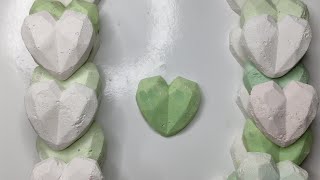 White Green Heart Gym Chalk Reforms| Gym chalk ASMR