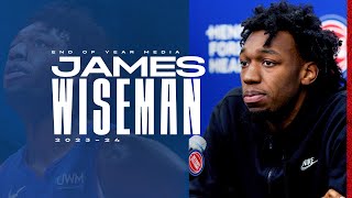 James Wiseman End of Season Press Conference | Pistons TV