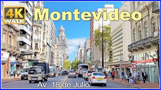 【4K】WALK 18 de Julio MONTE Uruguay 4k  Travel vlog