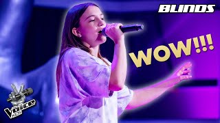 P!NK - What About Us (Hannah) | Blind Auditions | The Voice Kids 2022