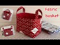 Large fabric basket,fabric storage tutorial,how to fabric basket, fabric storage, wandee easy sewing