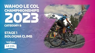 Live Zwift Race: Wahoo Le Col Championships Stage 1 (B)