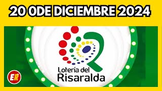 Resultado de la LOTERIA DE RISARALDA del viernes 20 de diciembre  de 2024 💫✅💰