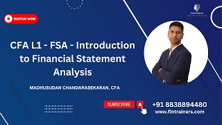 CFA L1 - FSA - Introduction to Financial Statement Analysis